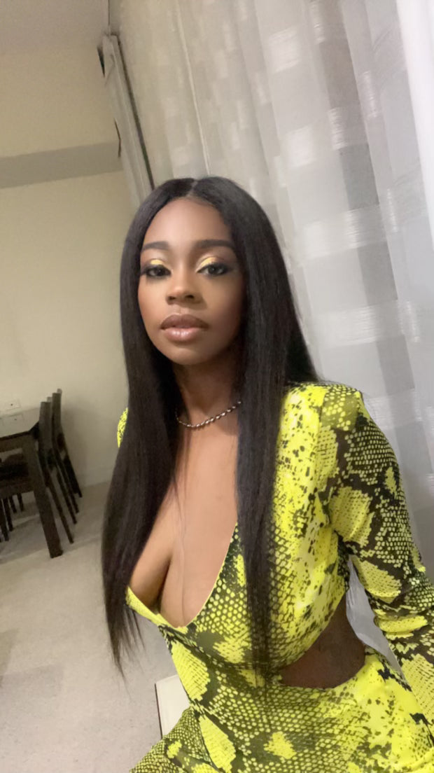 BRBL Afro Kinky Straight Hair Wig