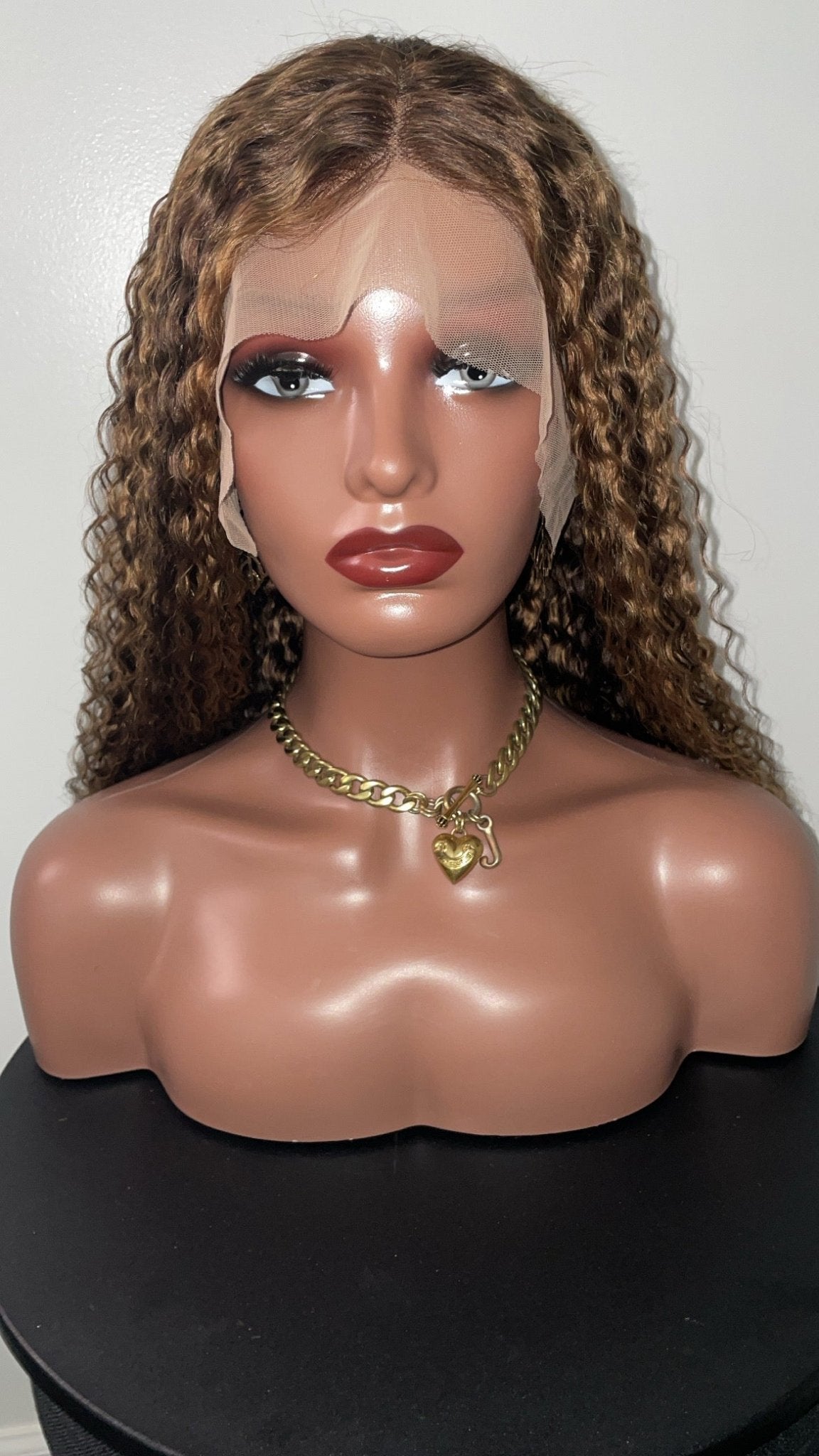 BRBL Curly Hair Ombré Blonde Wig - Black Rose Bundles Luxe