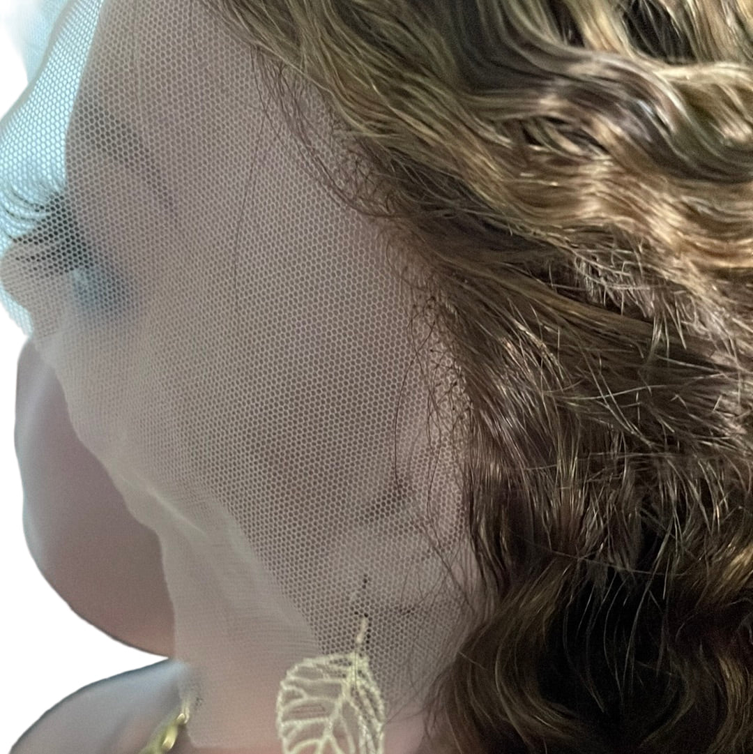 BRBL Curly Hair Ombré Blonde Wig - Black Rose Bundles Luxe