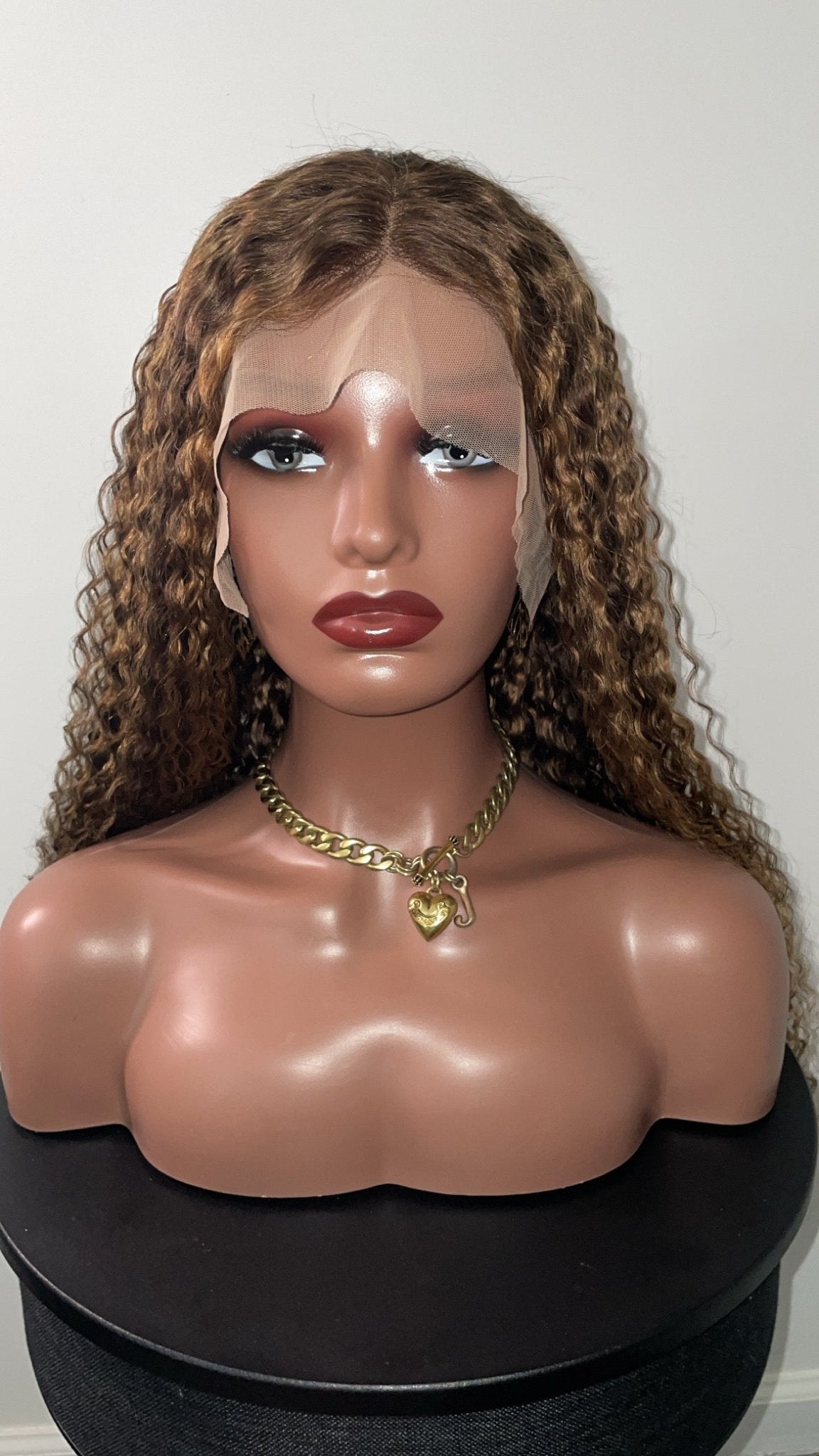 BRBL Curly Hair Ombré Blonde Wig - Black Rose Bundles Luxe