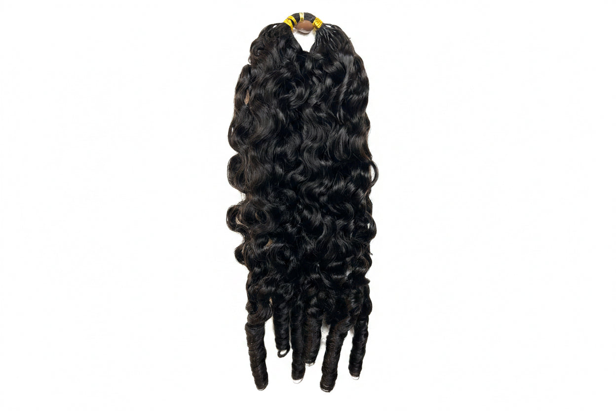 BRBL Burmese Curly Crochet Hair
