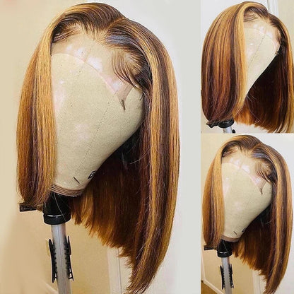 BRBL HD Straight Short Bob Wig