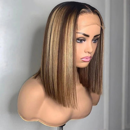 BRBL HD Straight Short Bob Wig