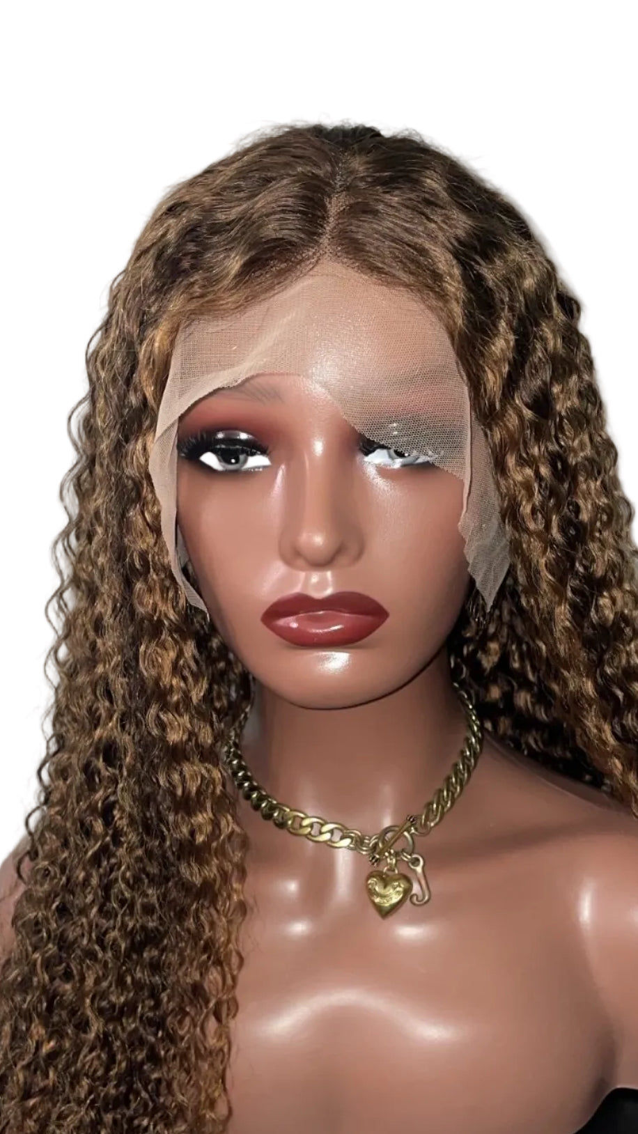 BRBL Curly Hair Ombré Blonde Wig