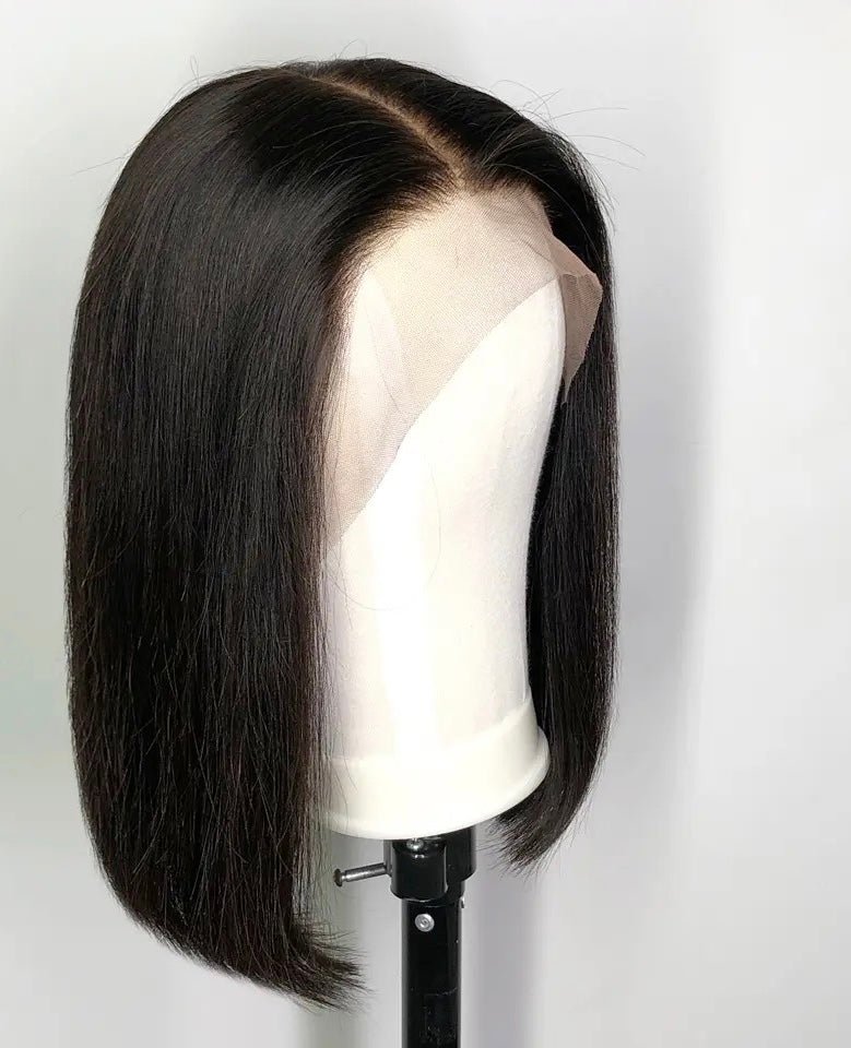 BRBL HD Straight Short Bob Wig - Black Rose Bundles Luxe