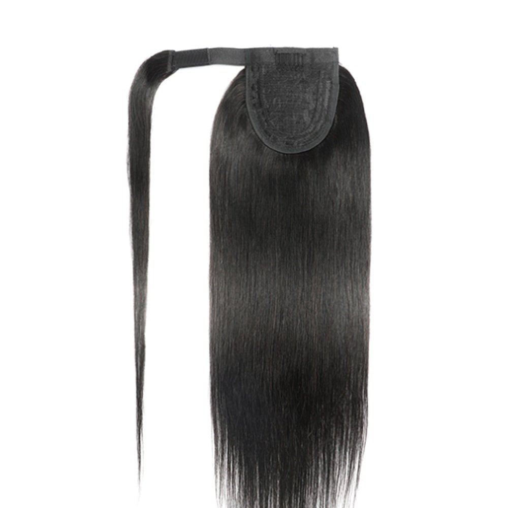 BRBL Straight Wrap Around Ponytail - Black Rose Bundles Luxe